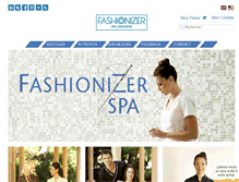 Tablet Screenshot of fashionizerspa.fr